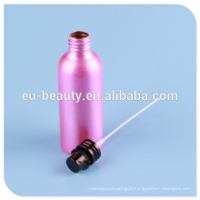 aluminum perfume bottle with screw perfume pump neck:24mm
